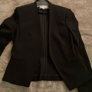 Calvin Klein Black Open front Blazor